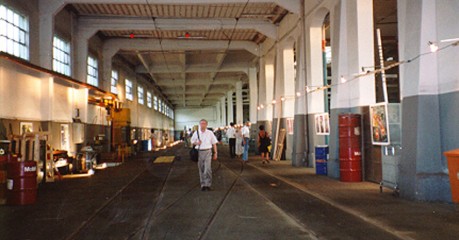 Ausstellungen 146 Linie 6, lebendige Athmosphäre im Tramdepot